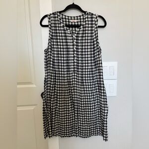 Faherty Isha Sleeveless Gingham Shift Dress